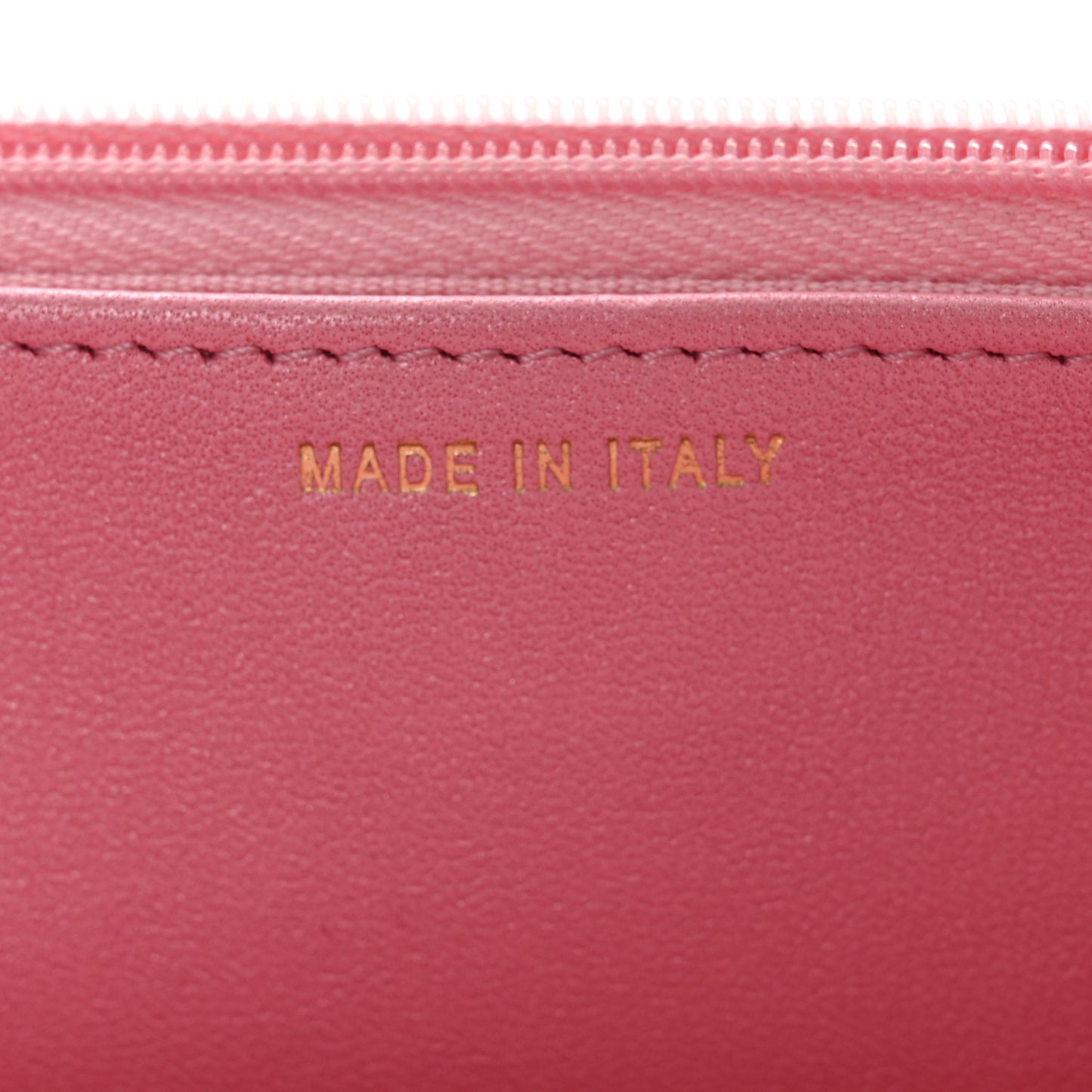 Cloudy Pearly Goatskin Quilted Wallet On Chain WOC Light Pink