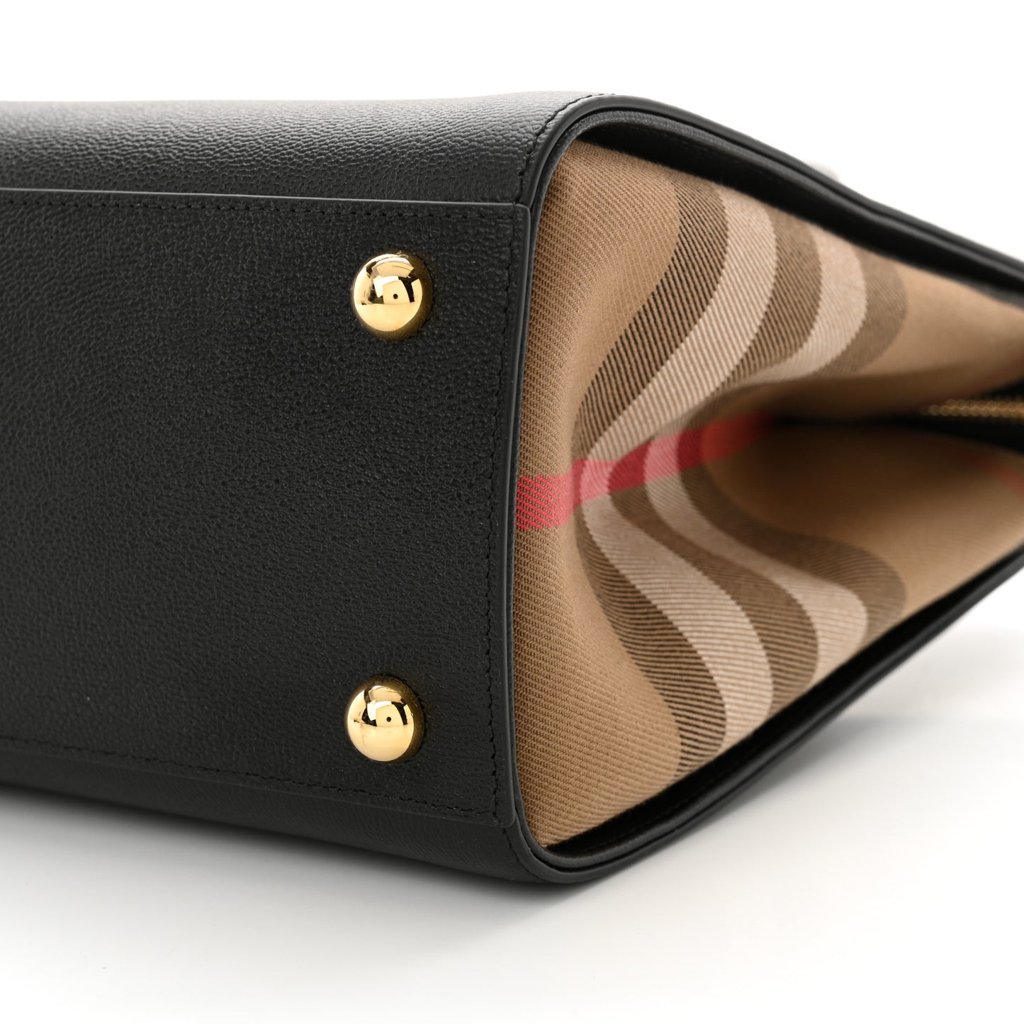 Calfskin Mega Check Small Banwell Tote Black