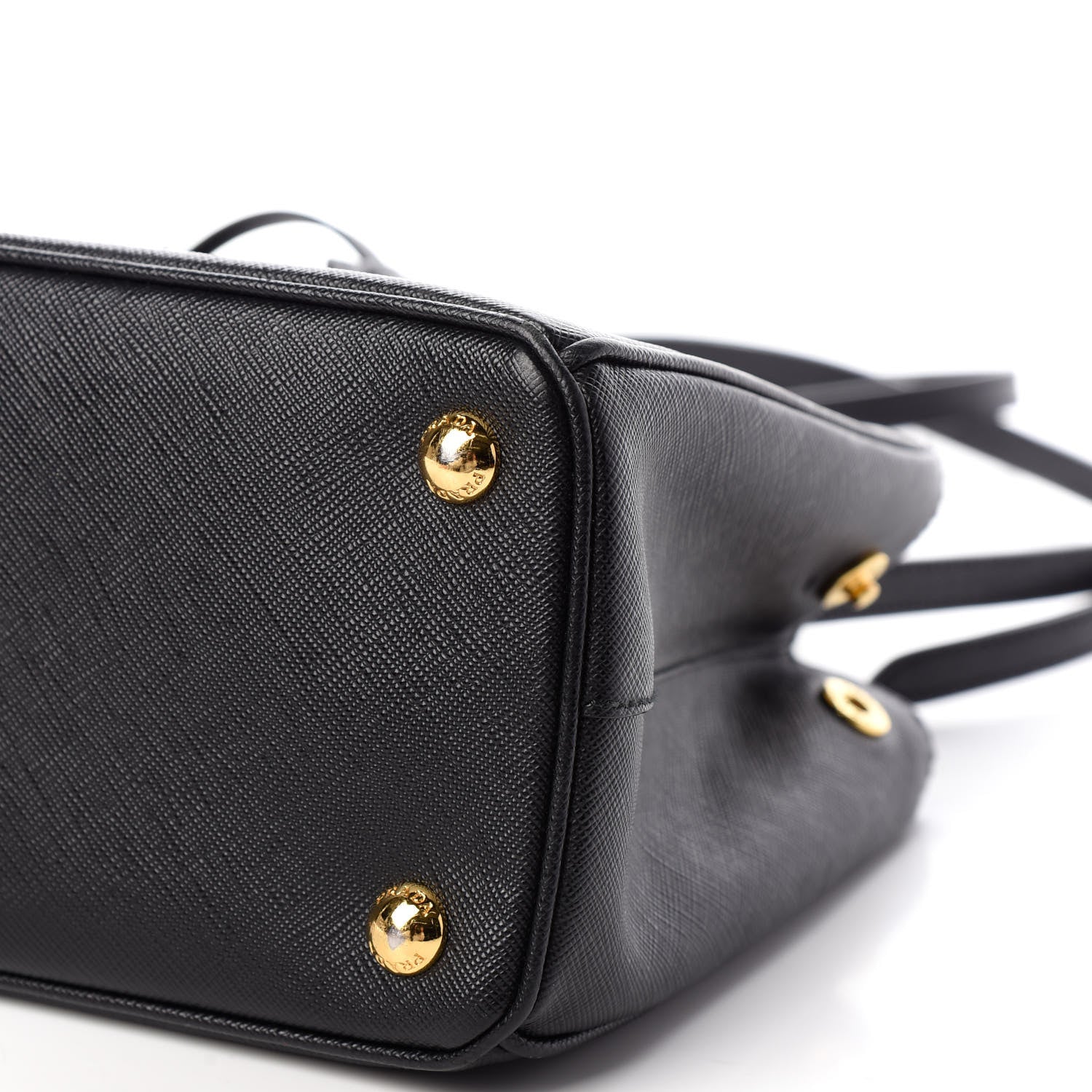 Prada Saffiano Small Galleria Double Zip Tote Black 9 of 9