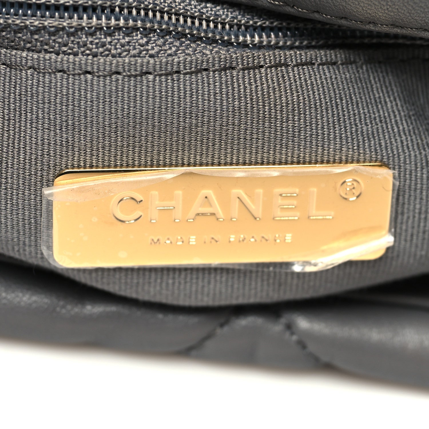 Chanel Lambskin Quilted Large Chanel 19 Flap Dark Grey 6 of 10