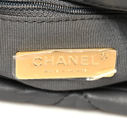 Chanel Lambskin Quilted Large Chanel 19 Flap Dark Grey 6 of 10