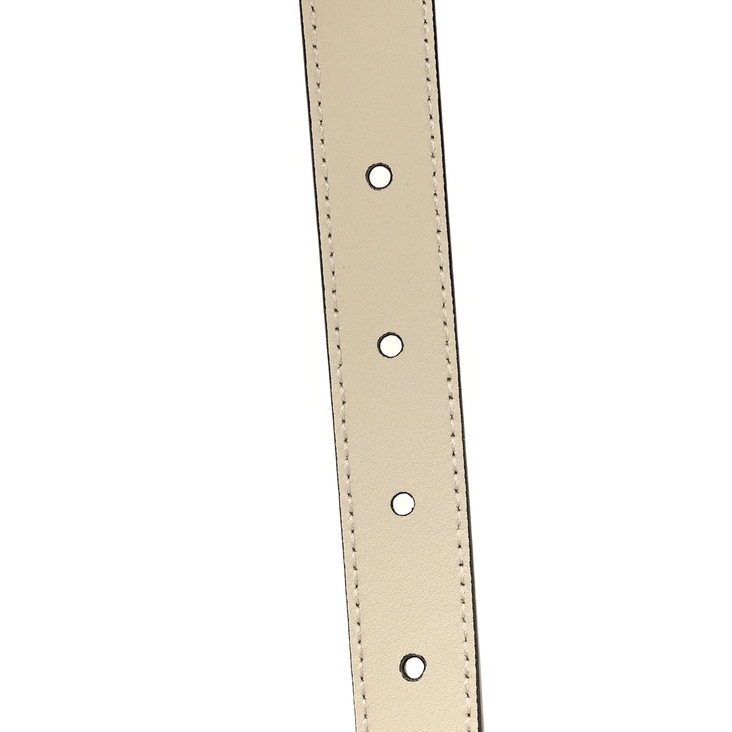 Plutone Calfskin Palladium Double G 20mm 100 40 Mystic White