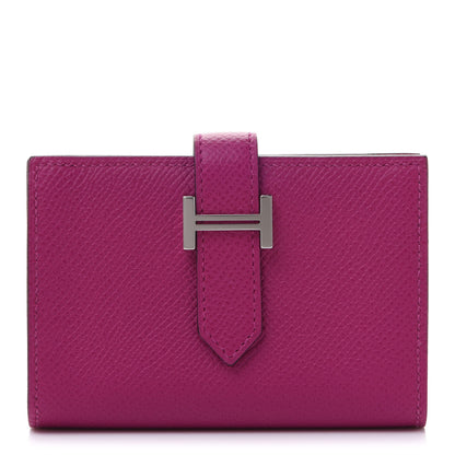 Hermes Epsom Mini Bearn Wallet Rose Pourpre 1 of 8