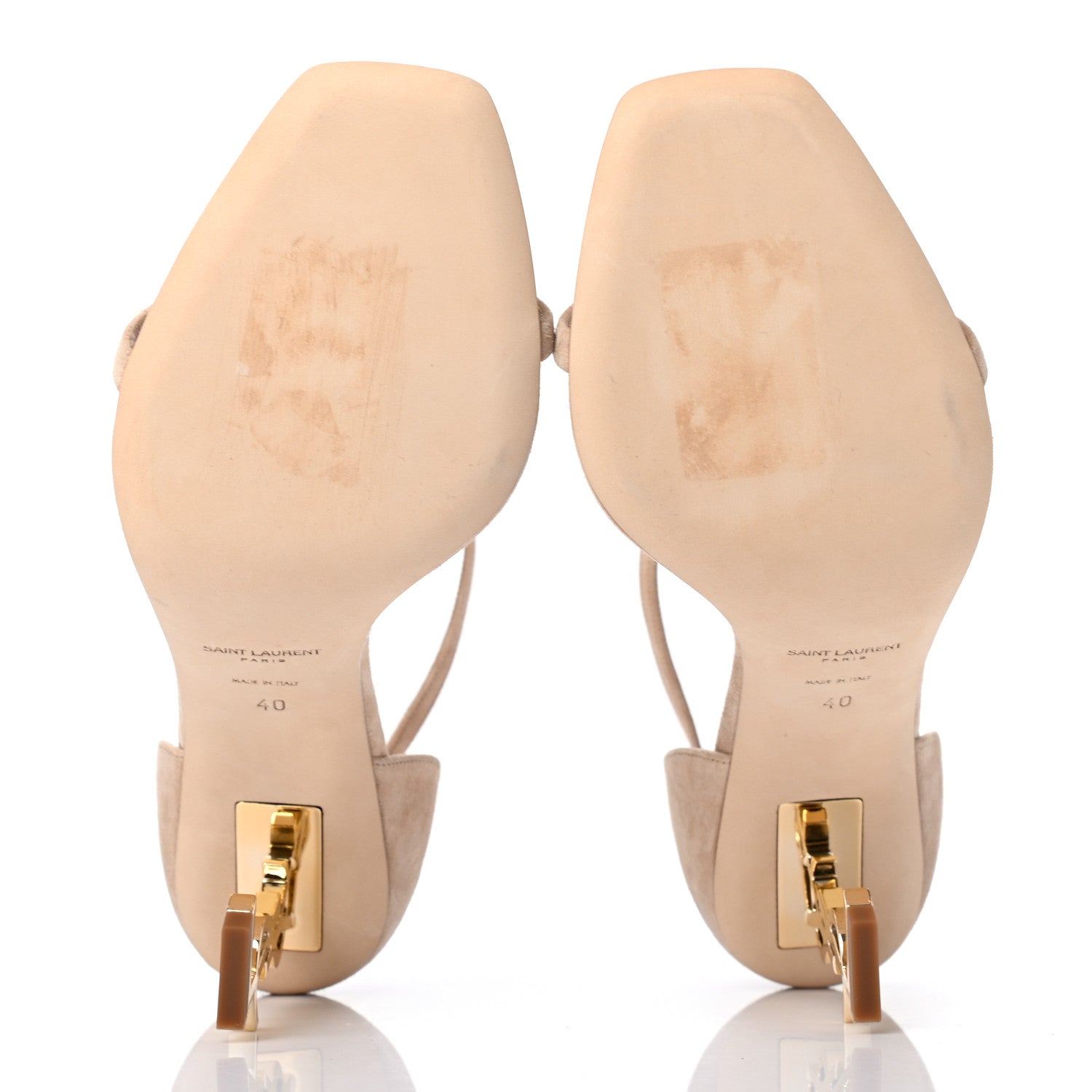 Saint Laurent Suede Calfskin Opyum 85 Sandals 40 Misia 5 of 8