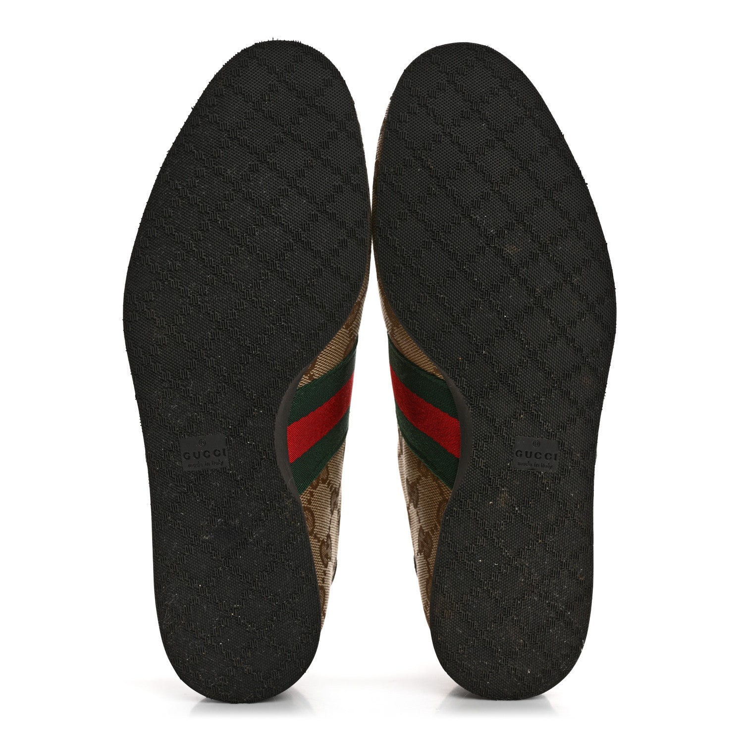Gucci GG Monogram Suede Vintage Web Womens Sneakers 35.5 Dark Chestnut 6 of 10