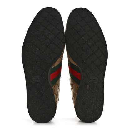 Gucci GG Monogram Suede Vintage Web Womens Sneakers 35.5 Dark Chestnut 6 of 10