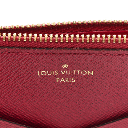 Louis Vuitton Calfskin Jeanne Wallet Zippered Insert Fuchsia 6 of 6