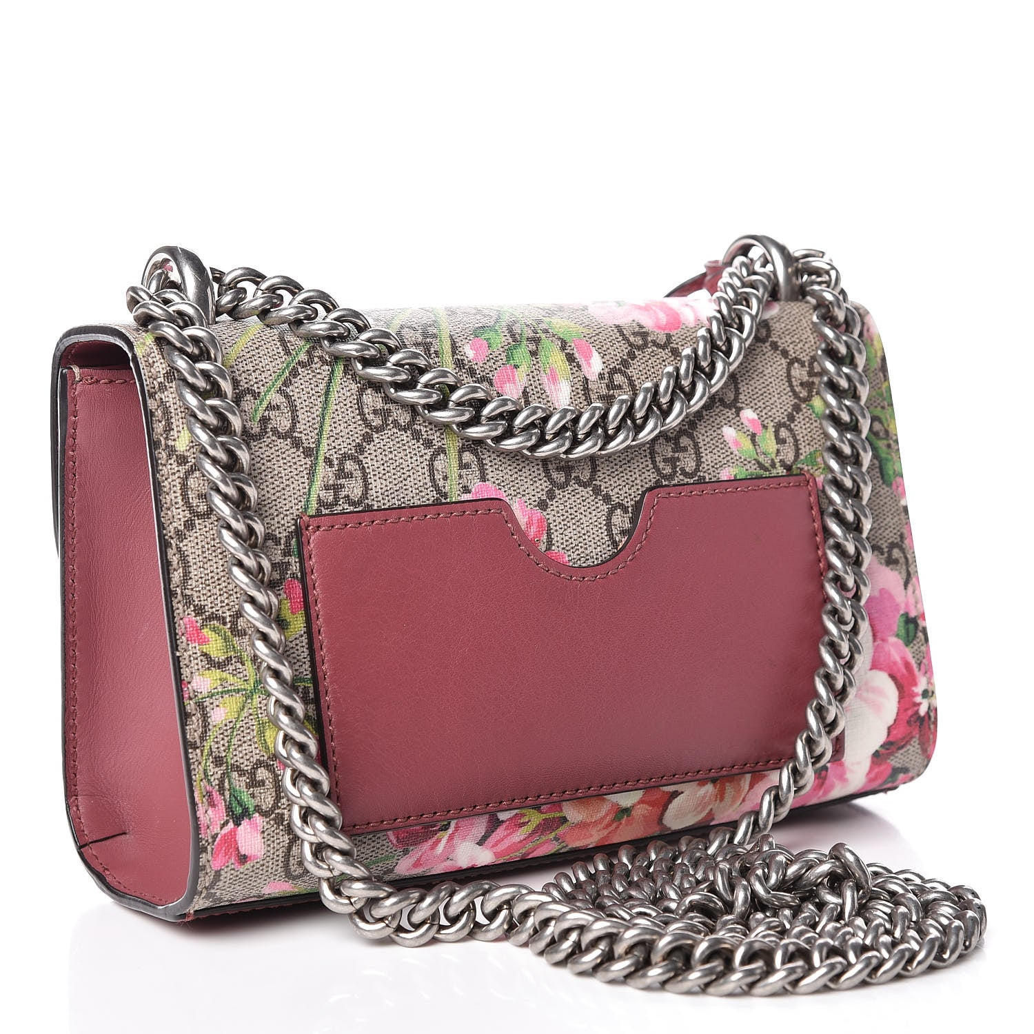 Gucci GG Supreme Monogram Blooms Small Padlock Shoulder Bag Beige Multicolor Dry Rose 3 of 9