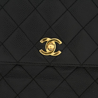 Chanel Caviar Quilted Jumbo Kelly Flap Black 14 of 17