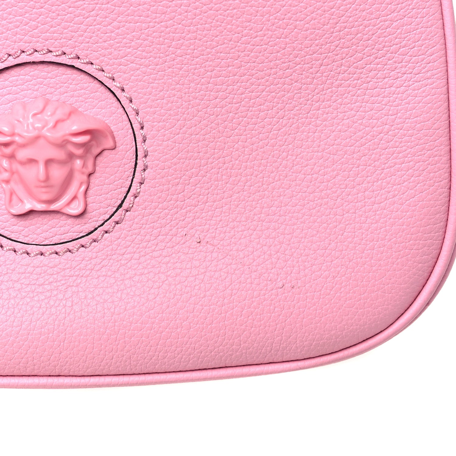 Versace Calfskin La Medusa Small Hobo Crossbody Pink 10 of 10