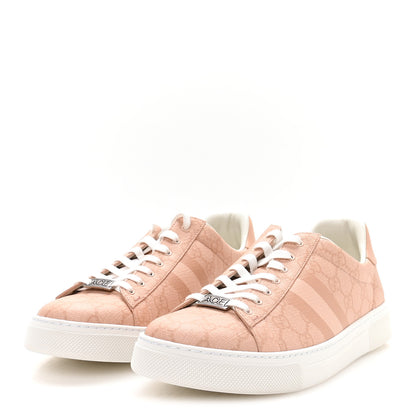 Gucci GG Supreme Tonal Web Womens New Ace Sneakers 41 Pink 4 of 8