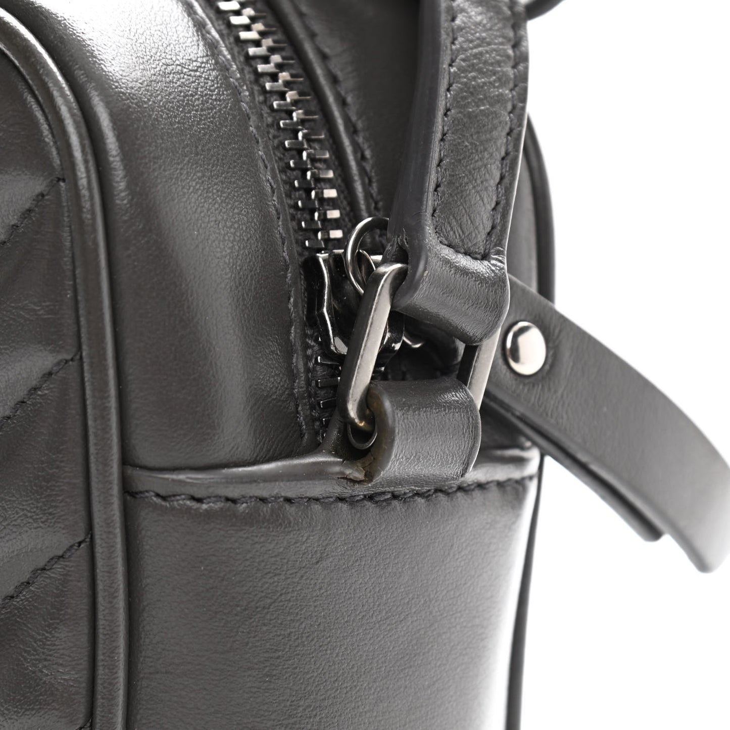 Calfskin Matelasse Monogram Lou Camera Bag Sea Pebble