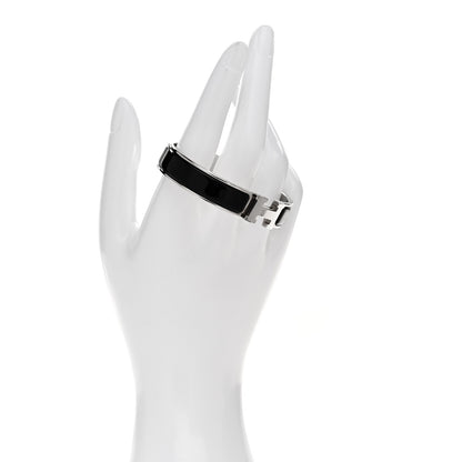 Hermes Enamel Narrow Clic Clac H Bracelet GM Black 2 of 4