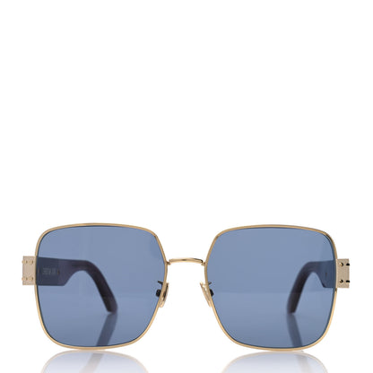 Christian Dior Diorsignature 60mm Square Sunglasses Shiny Gold Gradient Smoke 2 of 8