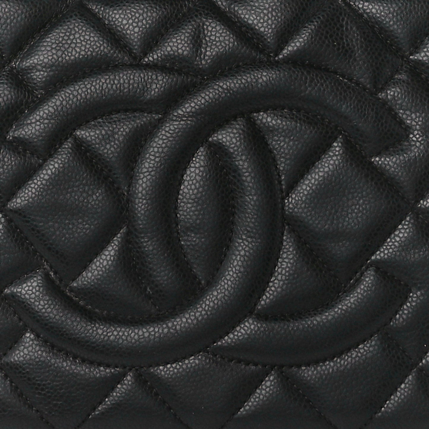 Caviar Quilted Timeless CC Soft Tote Black