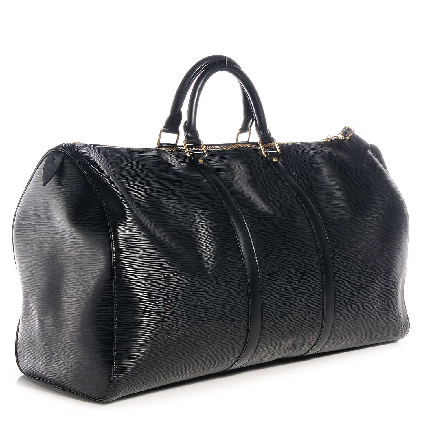 Louis Vuitton Epi Keepall 50 Black 3 of 7