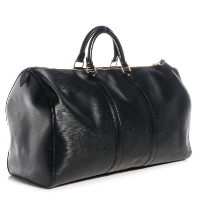 Louis Vuitton Epi Keepall 50 Black 3 of 7