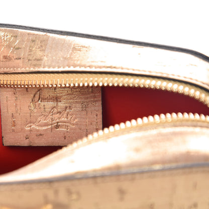 Christian Louboutin Metallic Liege Pepite Cork Mini Rubylou Crossbody Gold 6 of 11