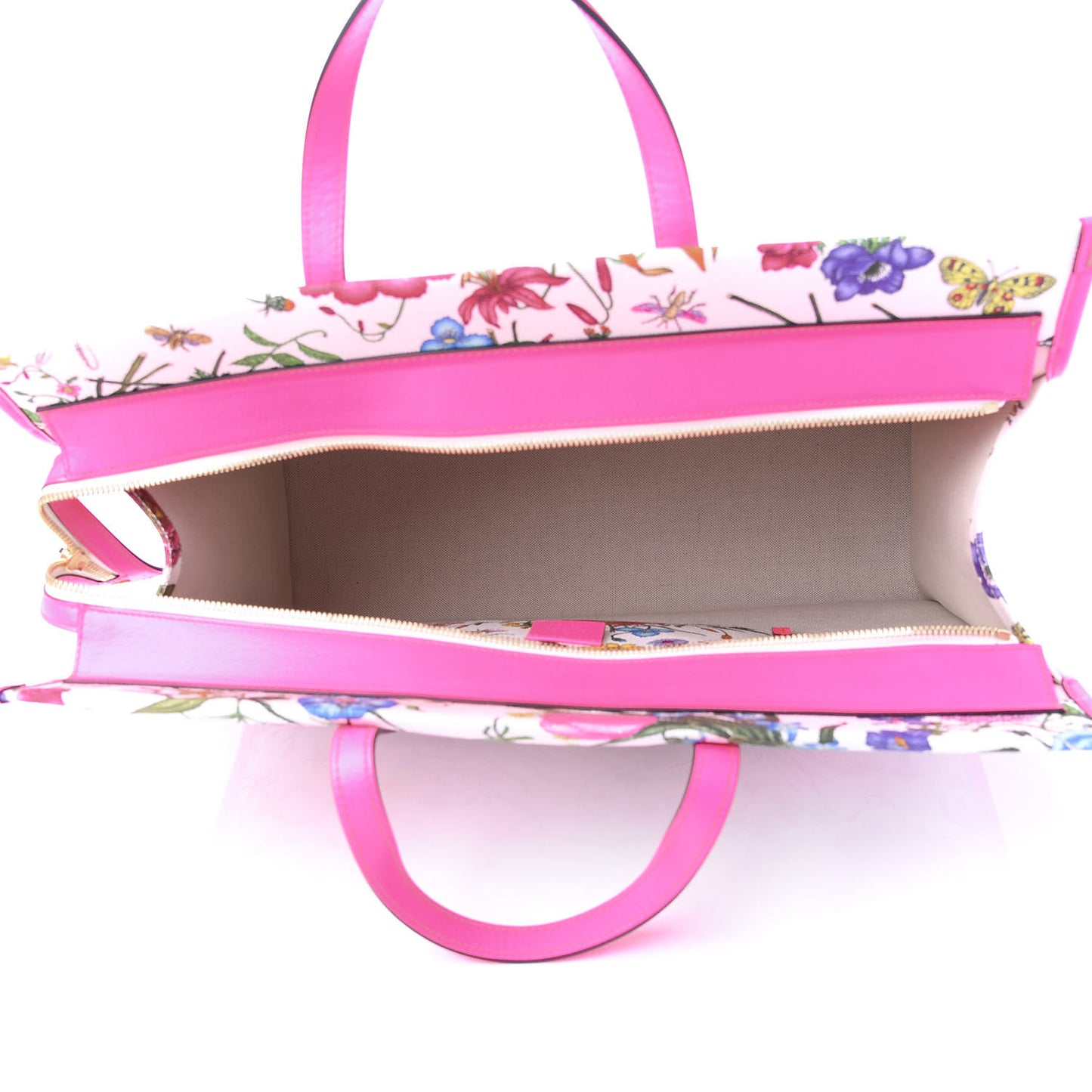Canvas Large Flora Tote Pink Multicolor Fuchsia