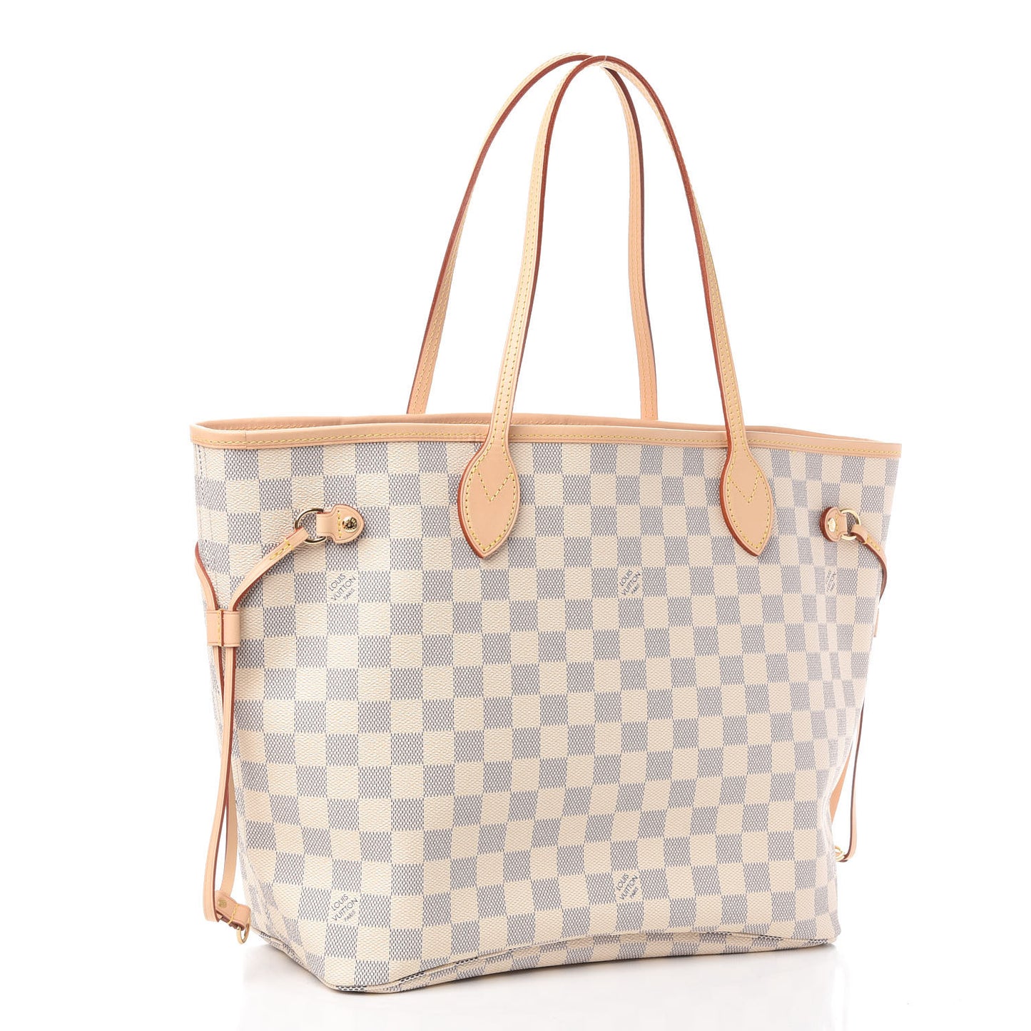 Damier Azur Neo Neverfull MM Rose Ballerine