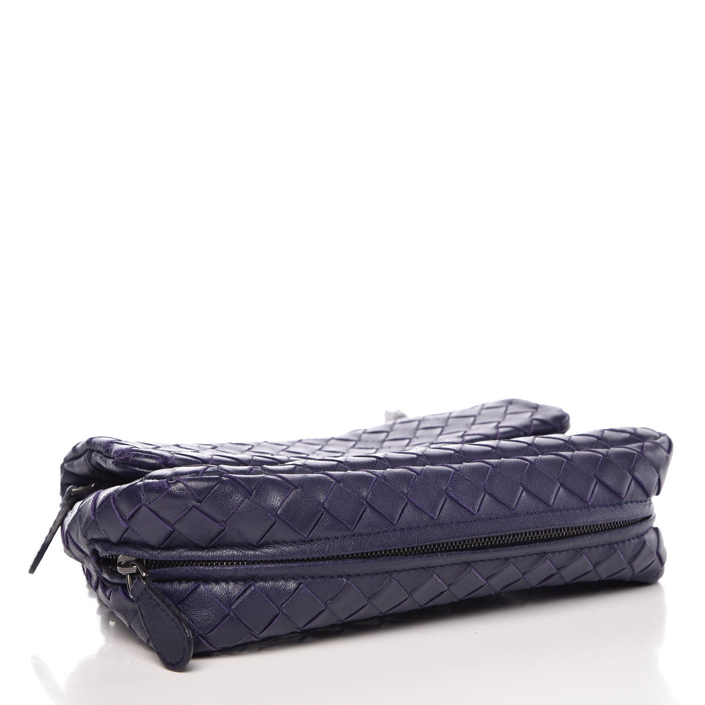 Nappa Intrecciato Mini Chain Messenger Atlantic