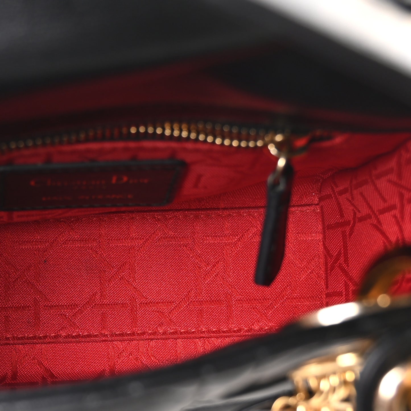 Lambskin Cannage Mini Lady Dior Black
