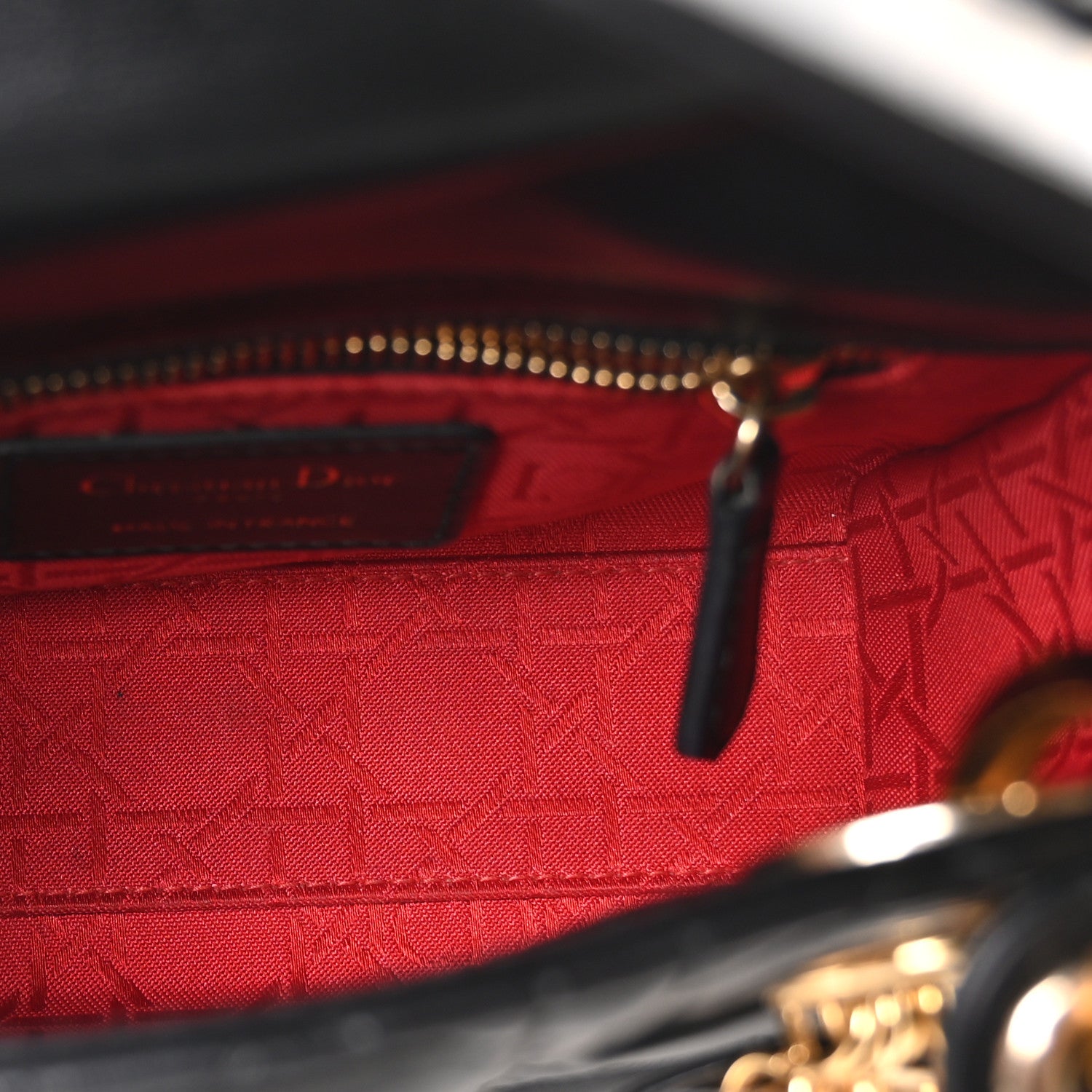 Christian Dior Lambskin Cannage Mini Lady Dior Black 4 of 9