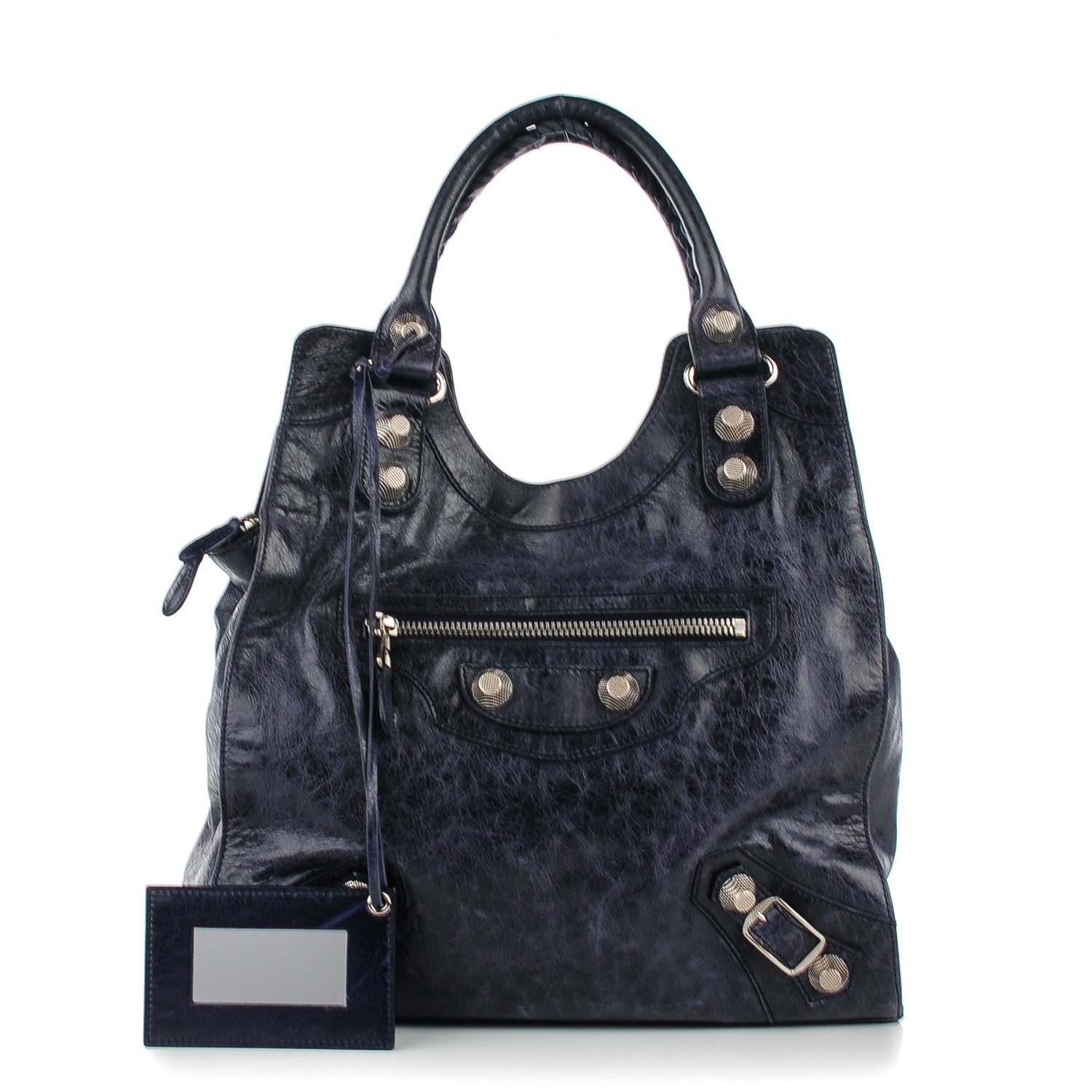 Balenciaga Agneau Giant 21 Silver Hardware Folder Officier 1 of 7