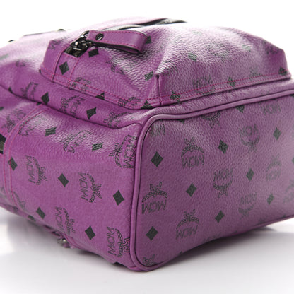 MCM Visetos Small Sprinkle Stud Stark Backpack Purple 6 of 7