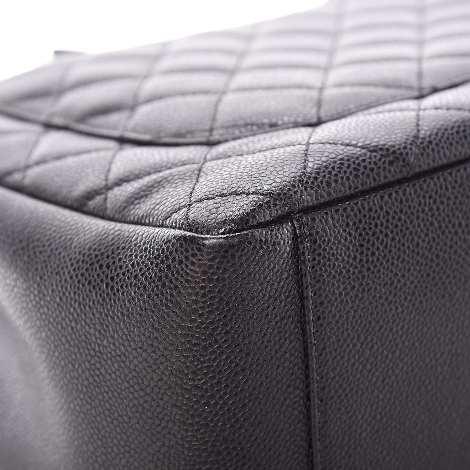 Chanel Caviar Quilted Grand Shopping Tote GST Black 11 of 12