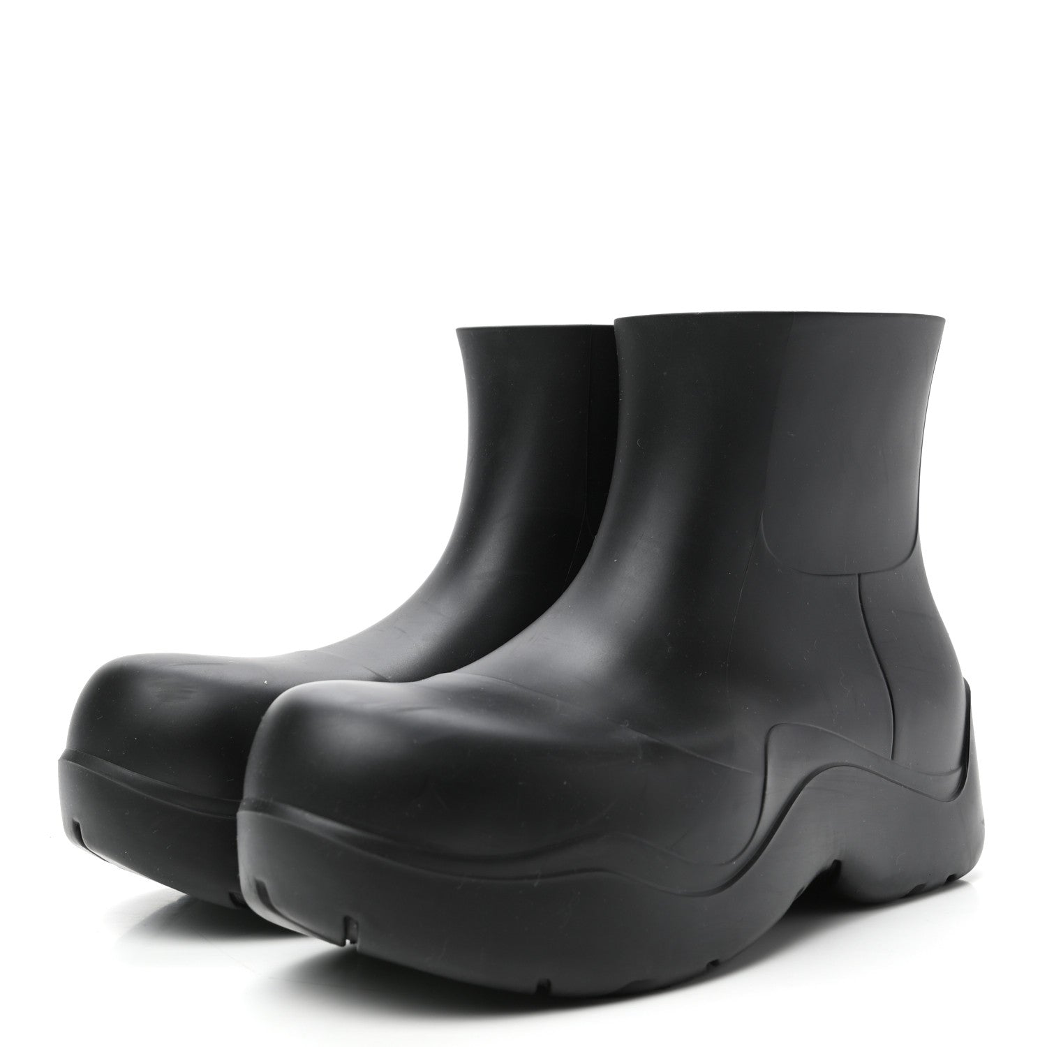 Bottega Veneta Rubber Puddle Ankle Boots 40 Black 3 of 9