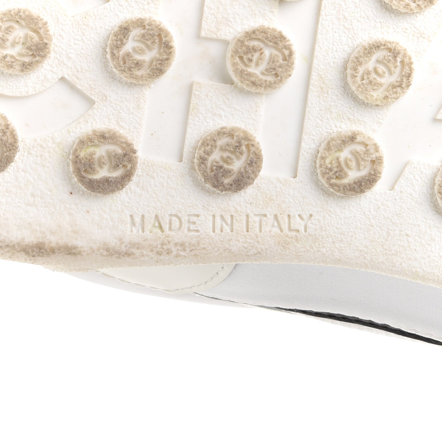 Calfskin Mesh Lycra Womens Logo High Top Sneakers 37 White