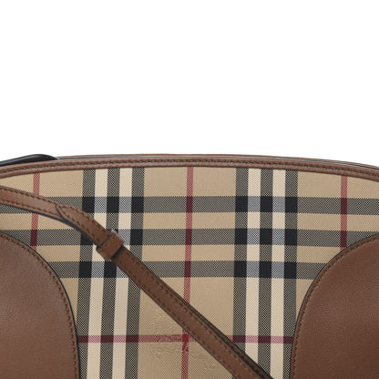 Burberry Horseferry Check Small Chichester Crossbody Clutch Bag Honey Tan 10 of 10