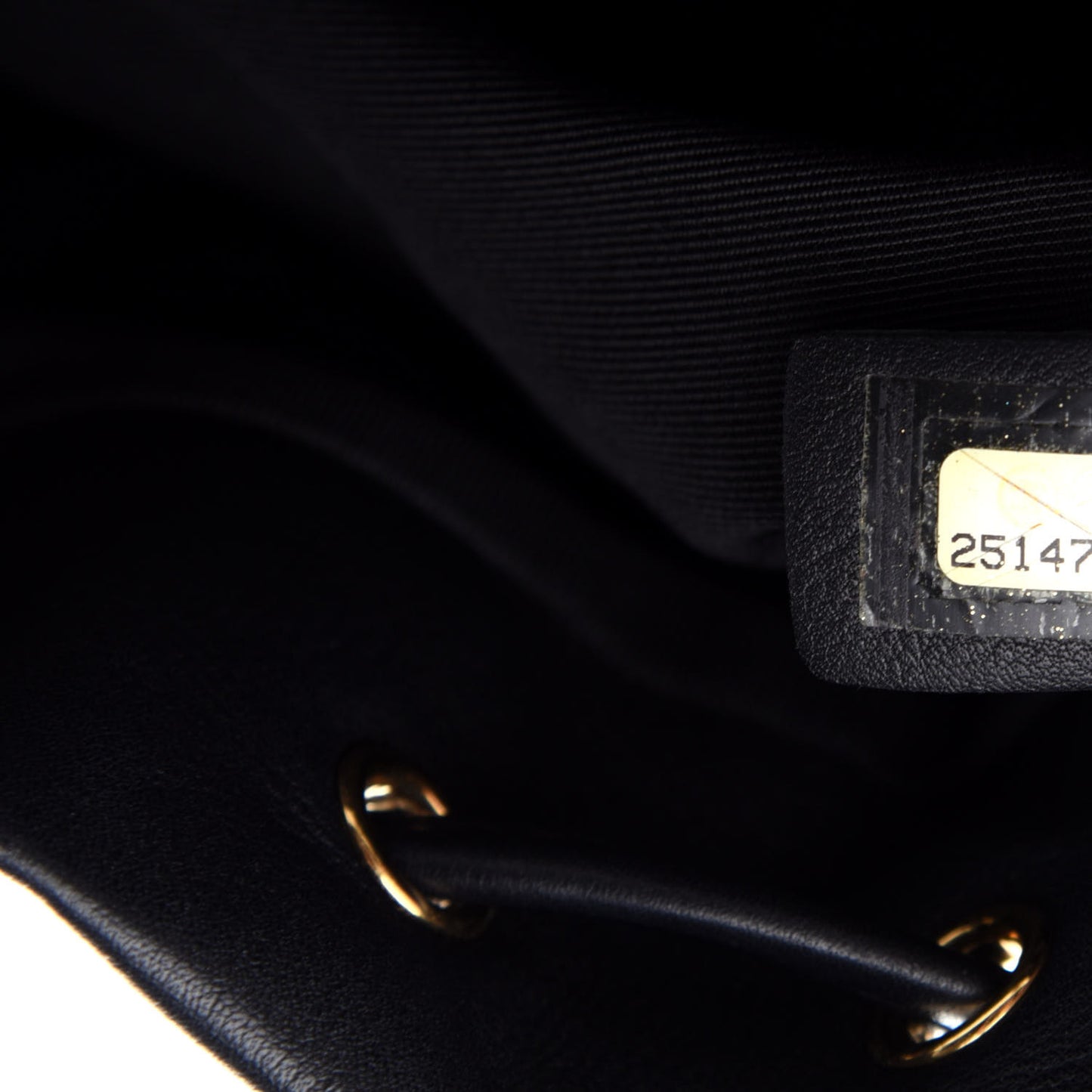 Calfskin Chevron Quilted Large Urban Spirit Backpack Black