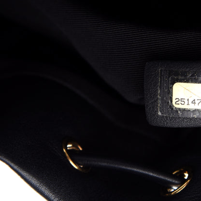 Chanel Calfskin Chevron Quilted Large Urban Spirit Backpack Black 7 of 10