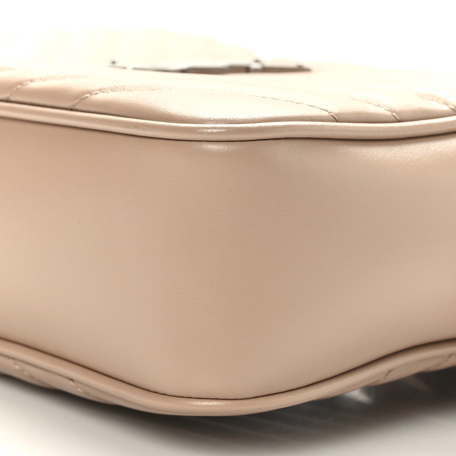 Saint Laurent Calfskin Matelasse Monogram Lou Camera Bag Nude Powder 9 of 10