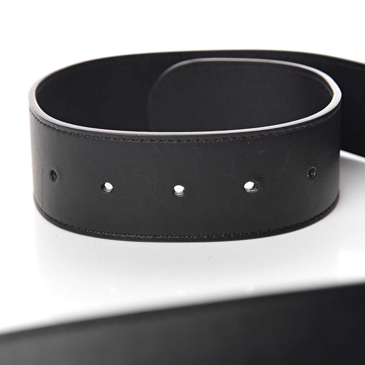 Gucci Calfskin Double G 40mm Belt 80 32 Black 4 of 7