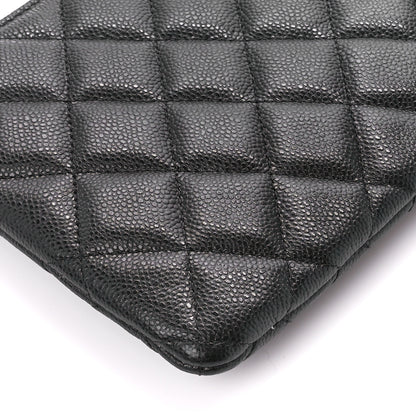 Chanel Caviar Quilted Cosmetic Case Black 9 of 11