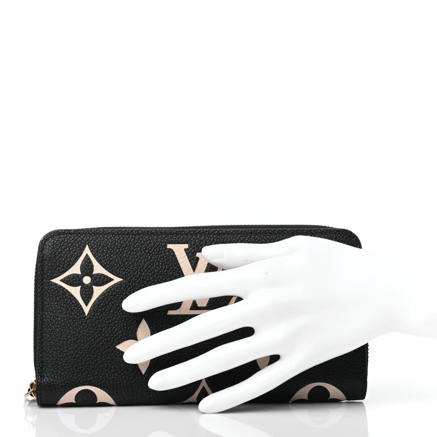 Empreinte Monogram Giant Zippy Wallet Black Beige