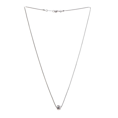 Tiffany 18K White Gold Diamond Streamerica Barrel Necklace 3 of 7