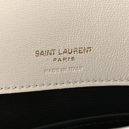 Saint Laurent Lambskin Chevron Quilted Small Loulou White 6 of 11