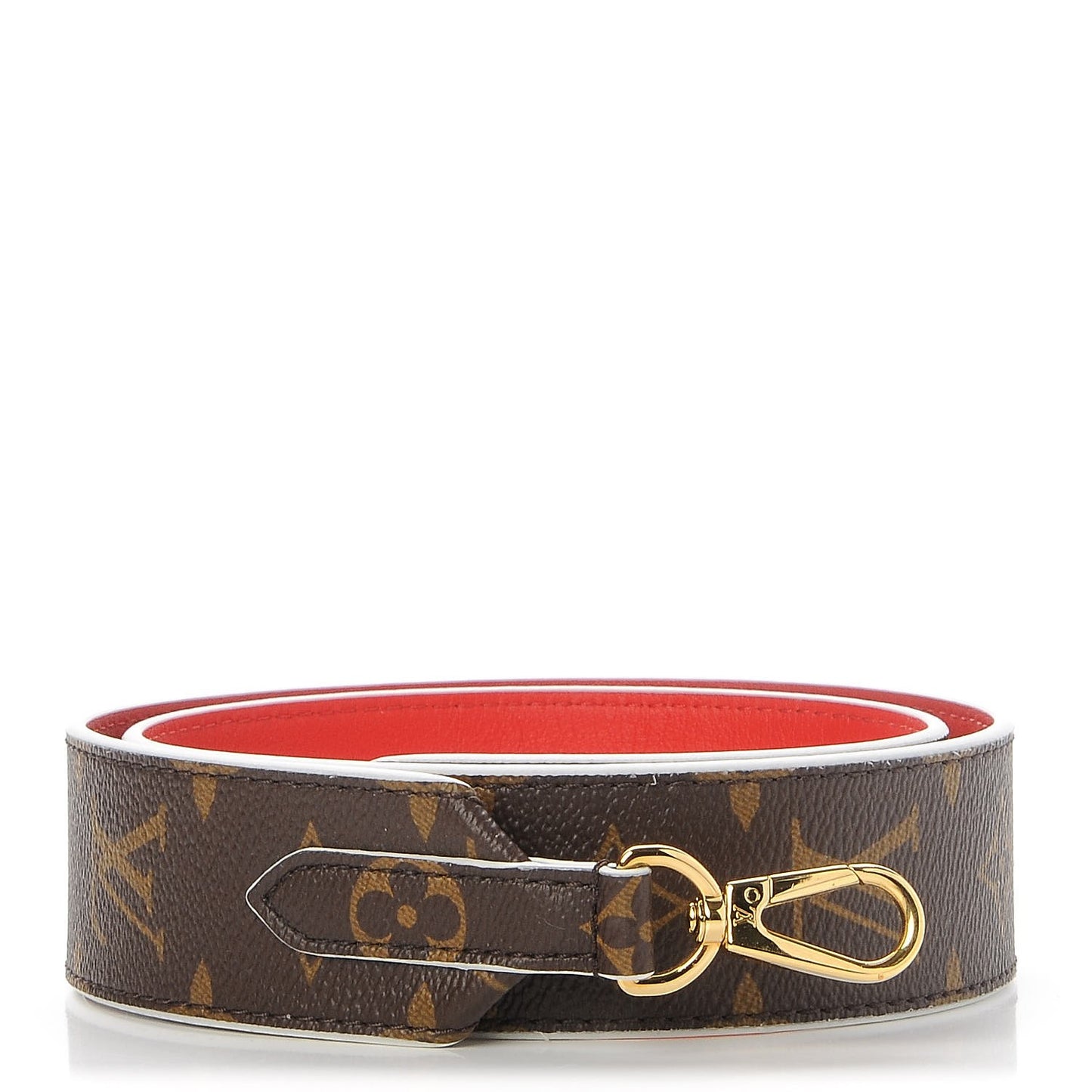 Monogram Bandouliere Shoulder Strap Red