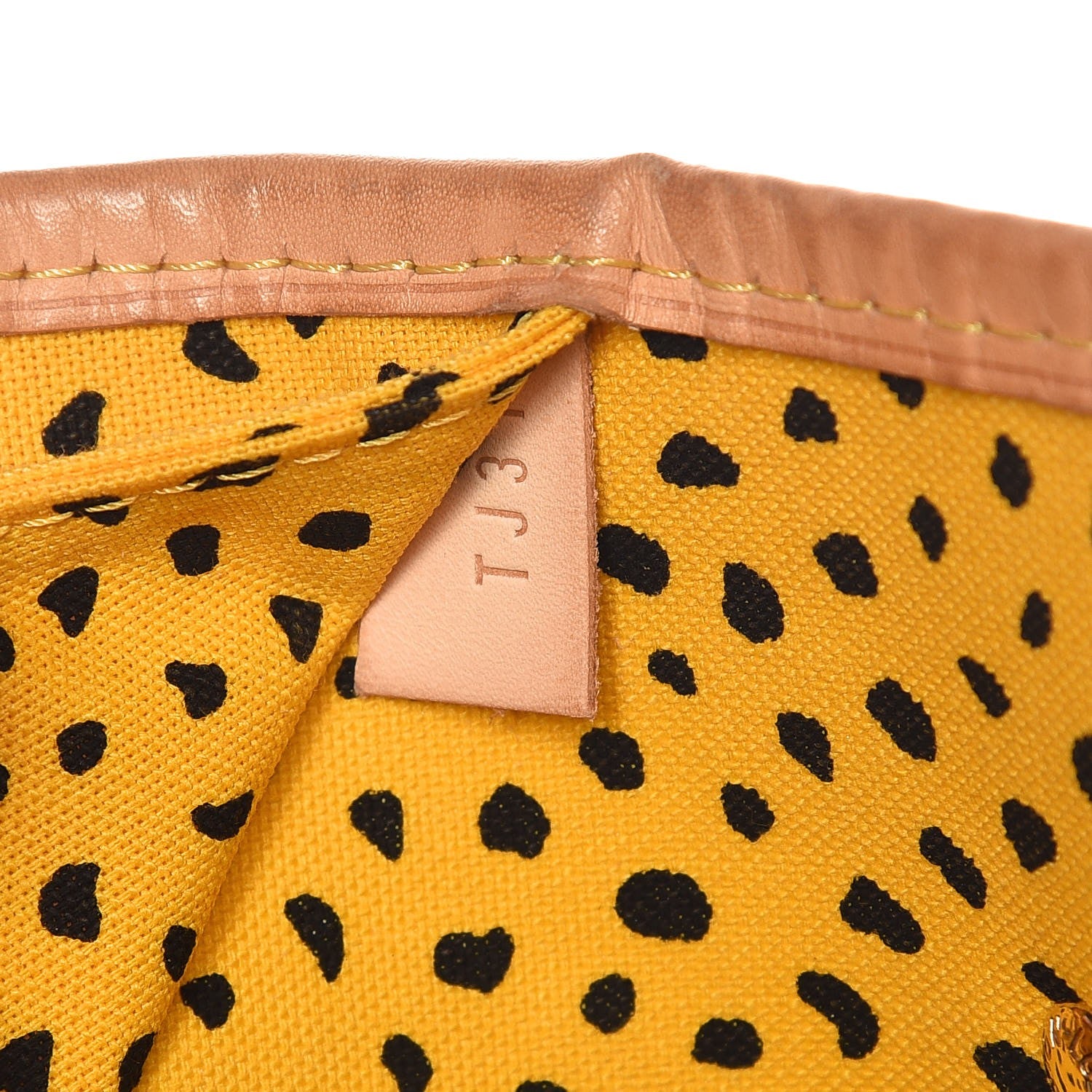 Louis Vuitton Monogram Kusama Waves Neverfull MM Yellow 7 of 7