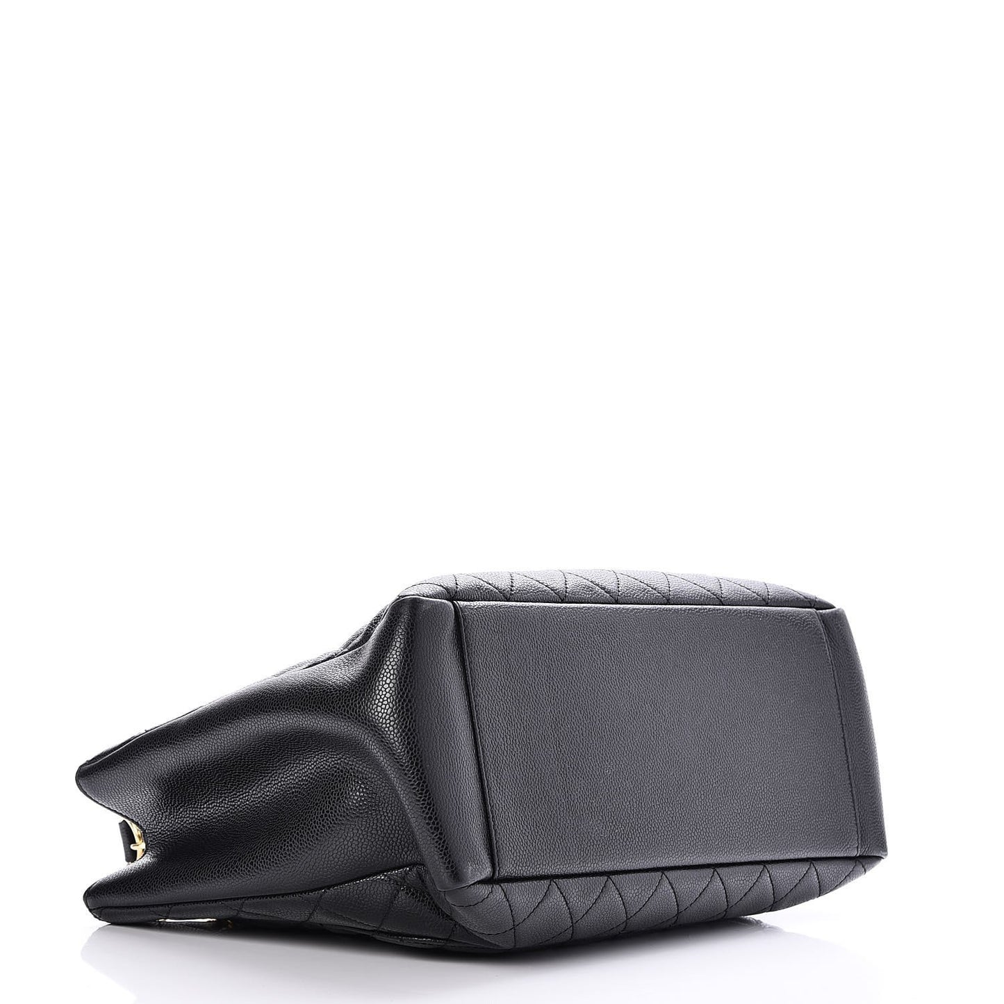 Caviar Quilted Grand Shopping Tote GST Black