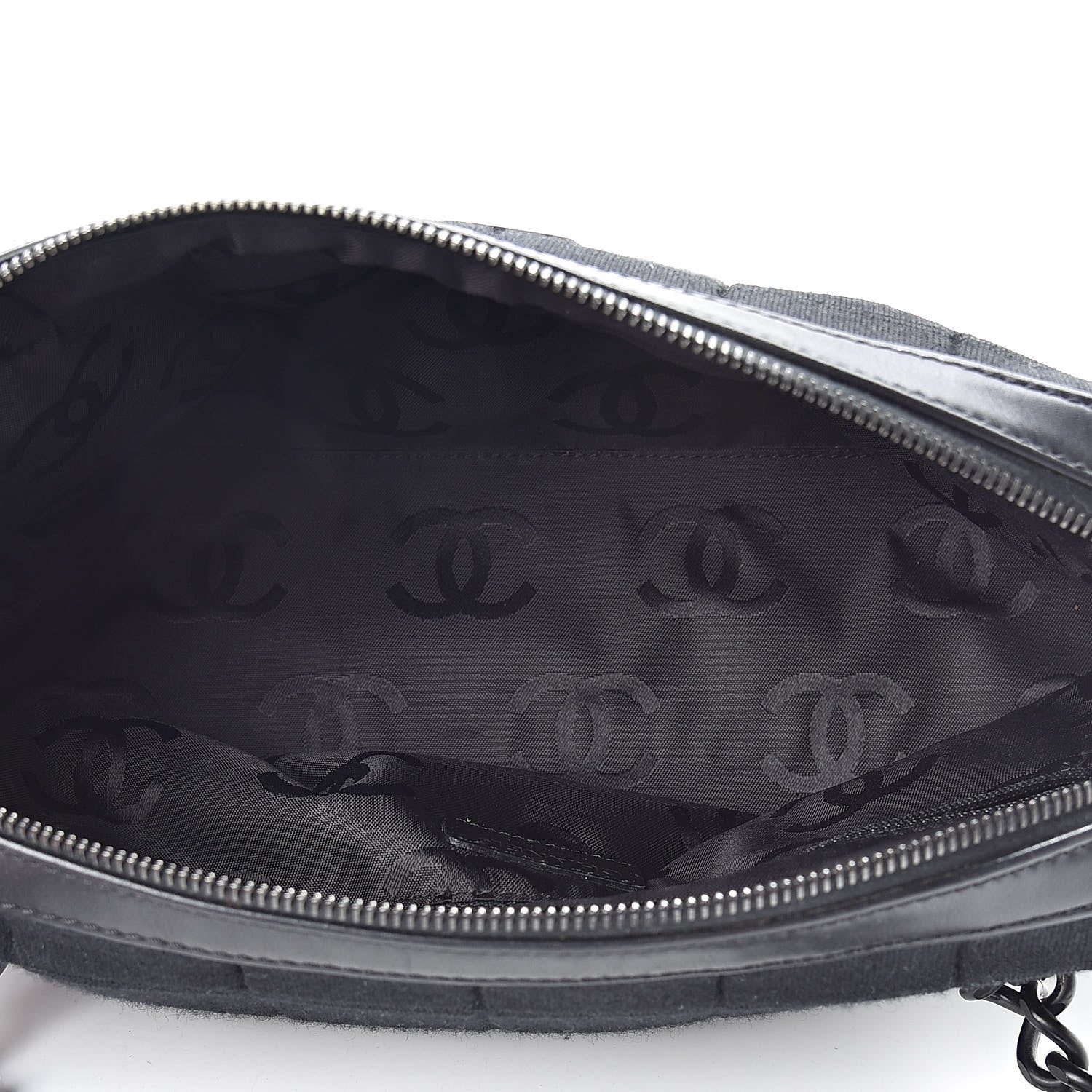 Chanel Jersey Quilted Chocolate Bar Shoulder Bag Black 5 of 15