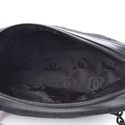Chanel Jersey Quilted Chocolate Bar Shoulder Bag Black 5 of 15