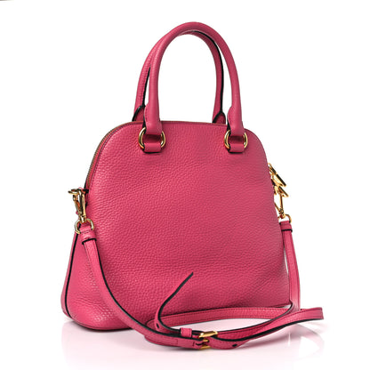 Prada Vitello Daino Dome Tote Peonia Peonia 3 of 9