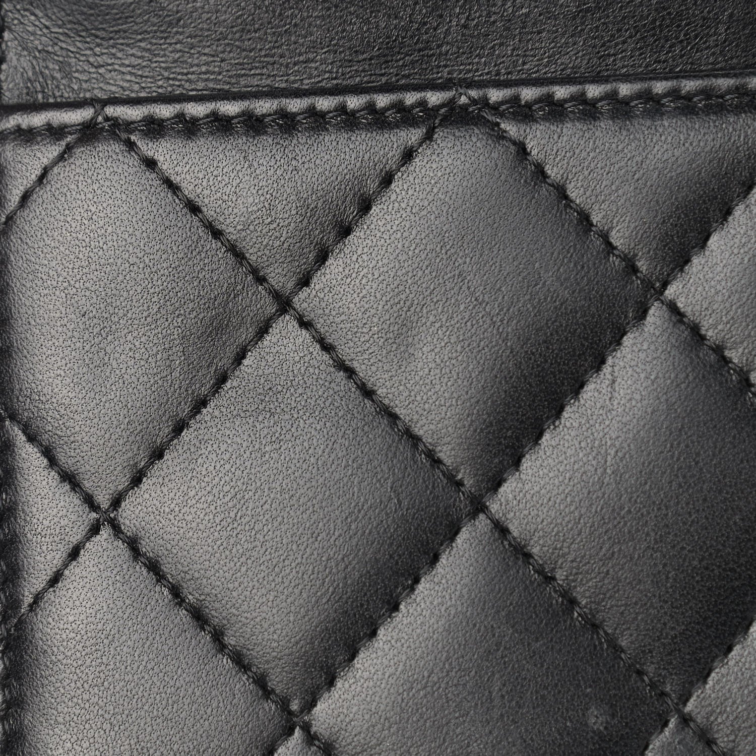 Chanel Lambskin Quilted Wallet On Chain WOC Black 15 of 19