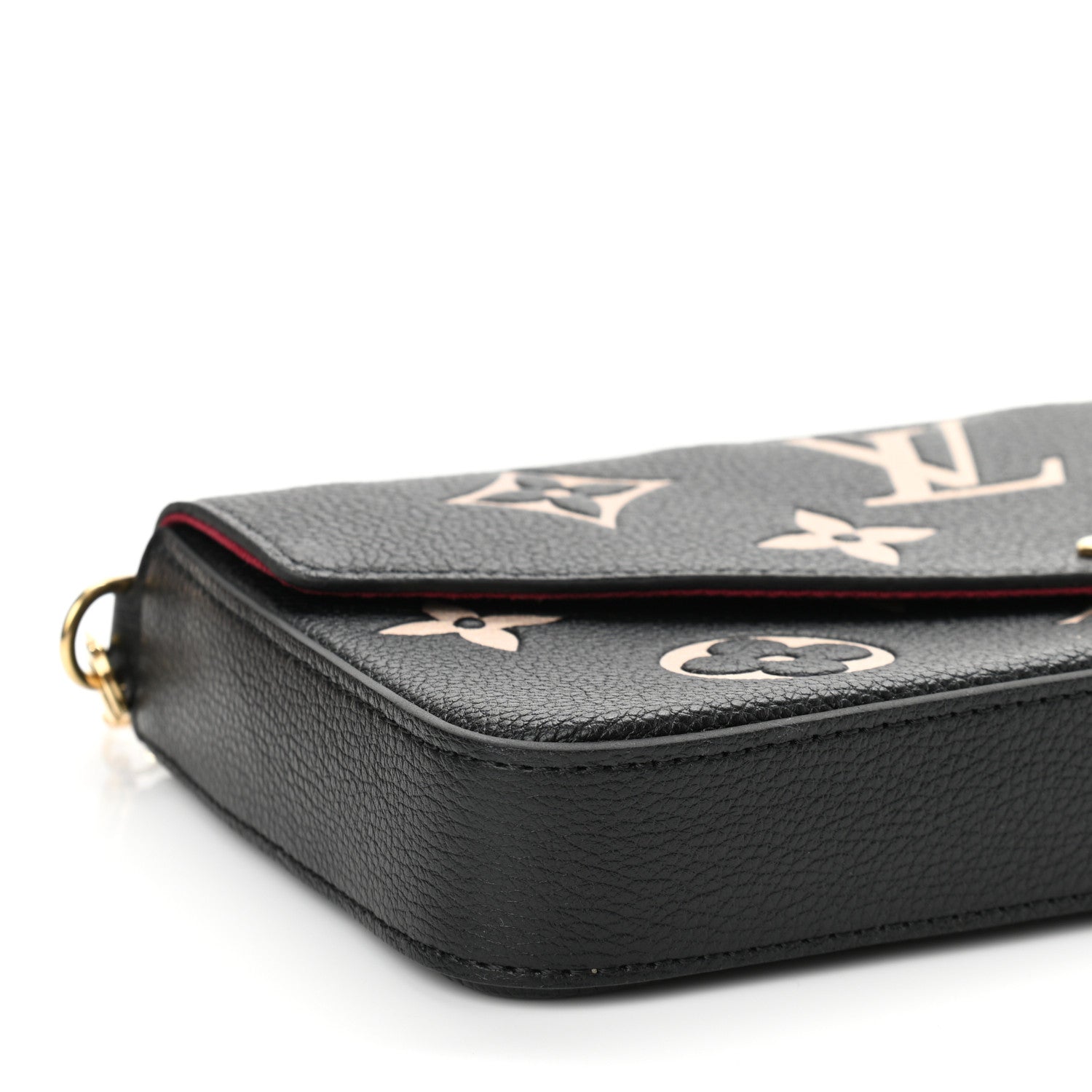 Louis Vuitton Empreinte Monogram Giant Felicie Pochette Black Beige 9 of 15