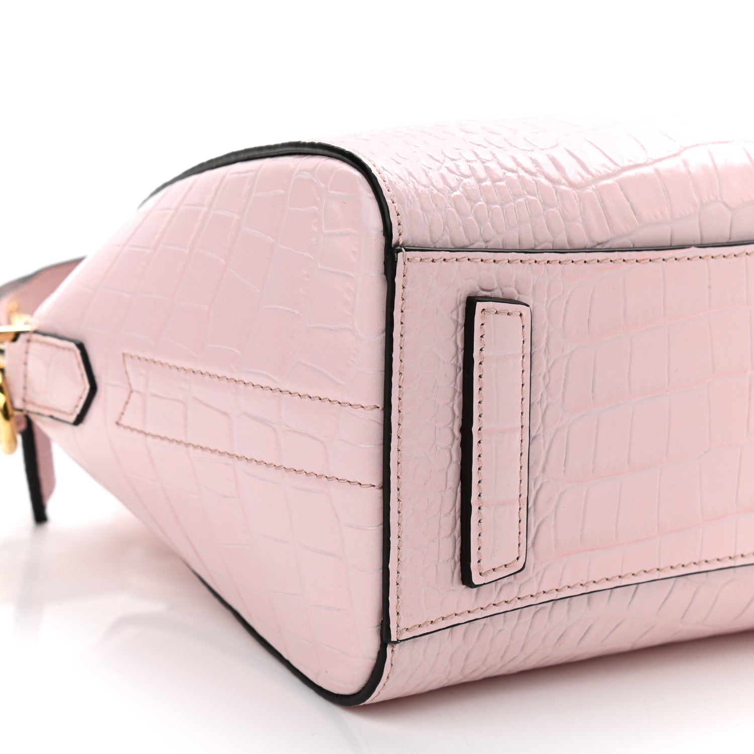 Givenchy Calfskin Crocodile Embossed Mini Antigona Pink 8 of 10